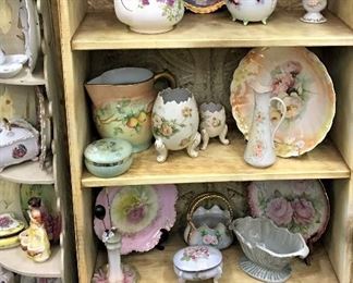 TEA POTS, HAT PIN HOLDERS, HAT PINS, TRINKET BOXES AND MORE