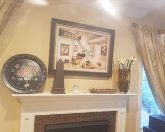 Artwork throughout home