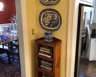 Primitive pine bookcase 