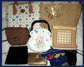 Selection of Vintage and Newer Handbags