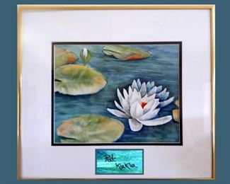 Pat Kukla, Englewood Artist Water Lilly Painting