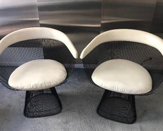 Vintage Warren Platner MCM Arm Chairs (2) for Knoll      https://ctbids.com/#!/description/share/251705
