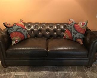 Pottery Barn Leather Sofa