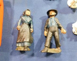 cast iron Amish figurines