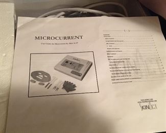 Microcurrent skin care machine