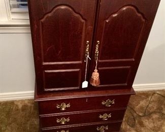 This is actually a jewelry and lingerie chest - Mahogany