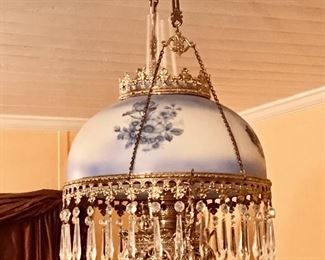 Oil electrified chandelier lamp