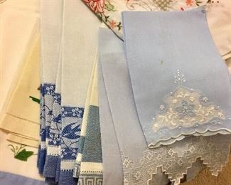 Loads of beautiful linens