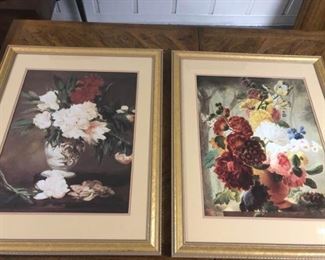 Set of Framed and Matted Prints
