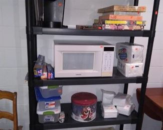 Microwave, Kuerig, Puzzles, Fan, Storage Bins