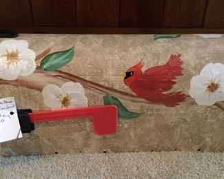 Hand painted mailbox - never used.