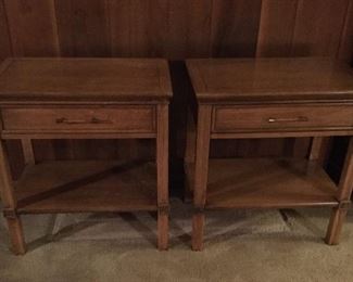 MCM pair of bedside tables.