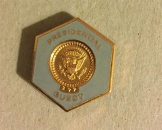 Rare Secret Service Presidential Guest pin.