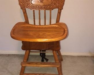 Wooden highchair