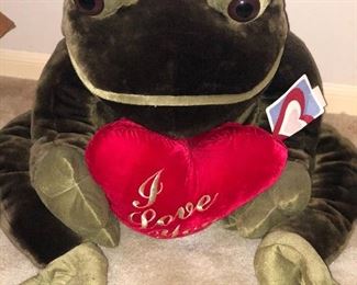 Frog plush large