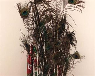 Peacock feathers