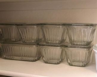 Glass storage containers