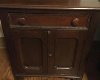 Antique Record Stand/Side Table