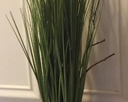 Silk Green Grass Vase Decor'