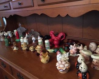 Great Variety of Vintage Salt & Pepper Shakers