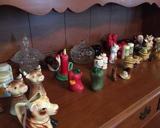 Great Variety of Vintage Salt & Pepper Shakers