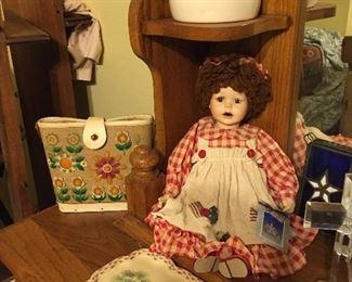 Enid Collins Flower Power Purse, Vintage Doll, Assorted Decor'