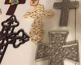 Assorted Religious Items Multiple Crosses of Beautiful Design