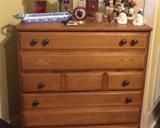 Chest of Drawers, Assorted Christmas Decorations