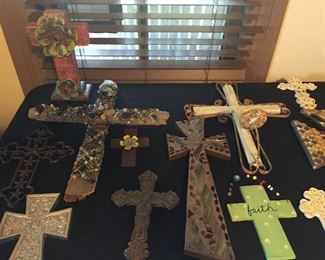 Assorted Religious Items Multiple Crosses of Beautiful Design