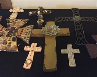 Assorted Religious Items Multiple Crosses of Beautiful Design