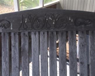 Paw Paw & Nene Rustic Rocking Chairs & Table