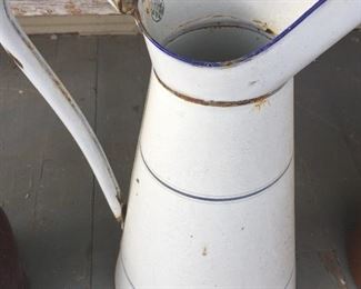 Enamel Ware Pitcher