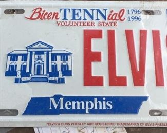#1 Elvis License Plate Bicentennial