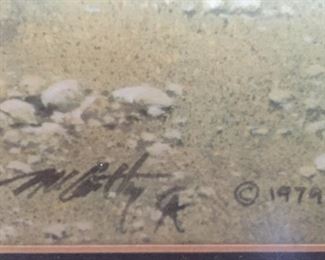 Burning the Way Station, Frank McCarthy, Windrush Gallery, Sedona AZ. 592/1000 @1979