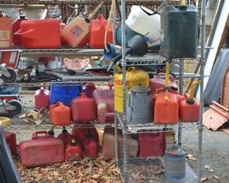 assorted gas cans $3 to $8