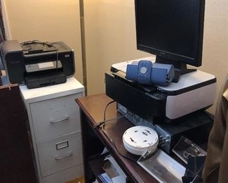 file cabinet, printer, monitor, etc