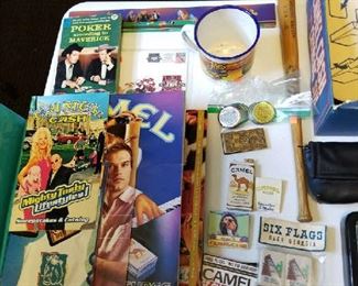A lot of Camel cigarette items