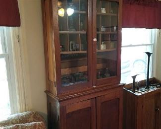 What an amazing beautiful cabinet. These wood pieces are true high quality antiques.