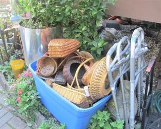 Wicker baskets of all shapes and sizes
