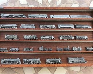 Miniature Train Collection in Pewter