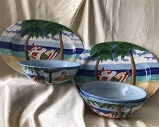 Paul Brent for Oneida SAKURA Coastal Holiday Serving Platters and Bowls