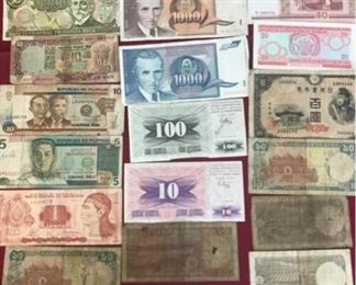 Variety of Banknotes