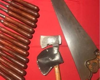 Vintage Tools Including 75 Year Old Boy Scout Hatchet