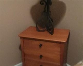 Simple maple nightstand. 
