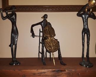Musician sculpture trio. 