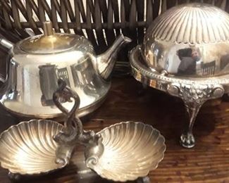 Sterling Plate Service Pieces. 