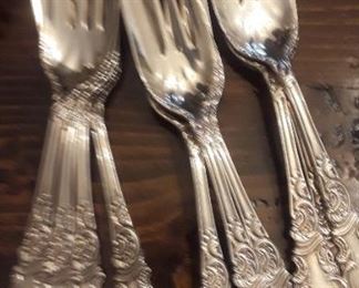 Rogers and Hamilton silverplate forks.