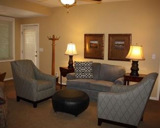 Newer chairs/loveseat/wicker coffee table
