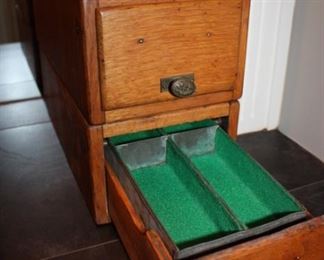 Antique boxes with tin interior