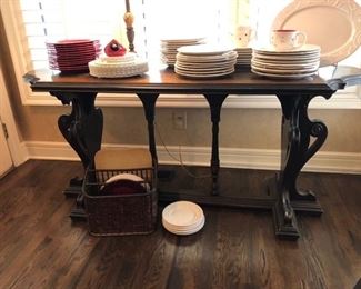 Antique sofa/library table